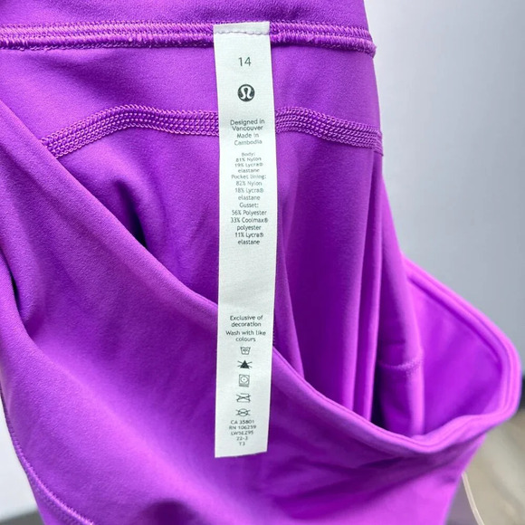 Lululemon Groove SHR Flare Pants Magenta 14 - Picture 6 of 6
